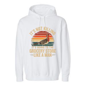 Funny Hunting Saying Woodcock Hunter I Grocery Store Garment-Dyed Fleece Hoodie