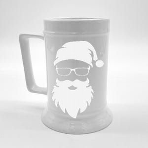 Funny Hipster Santa Last Minute Retro Christmas Matching Beer Stein