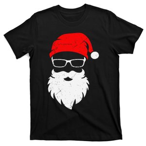 Funny Hipster Santa Last Minute Retro Christmas Matching T-Shirt