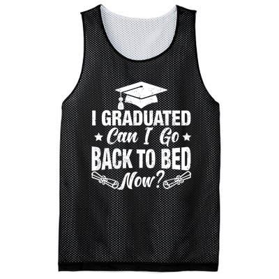 Funny High School College Graduation Graduated For Him Her Mesh Reversible Basketball Jersey Tank