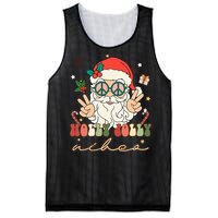 Festive Holly Santa Winter Holiday Sweater Mesh Reversible Basketball Jersey Tank