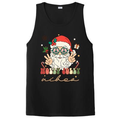 Festive Holly Santa Winter Holiday Sweater PosiCharge Competitor Tank