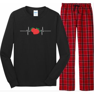 Fruit Heartbeat Strawberry Gift Long Sleeve Pajama Set