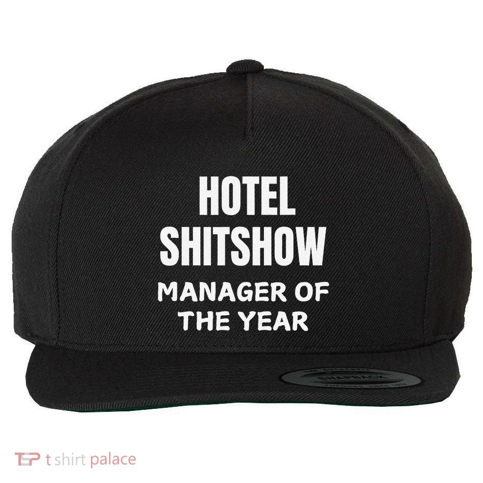 Funny Hotel Shitshow Manager Wool Snapback Cap
