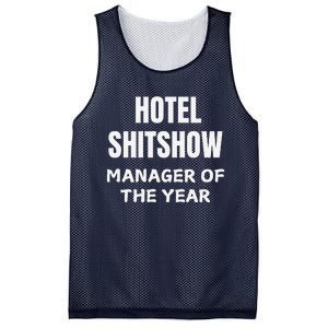 Funny Hotel Shitshow Manager Mesh Reversible Basketball Jersey Tank