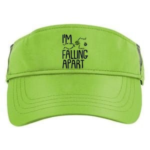 Funny Halloween Skeleton I'm Falling Apart Adult Drive Performance Visor