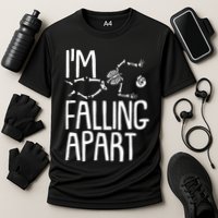 Funny Halloween Skeleton I'm Falling Apart Performance Shirt