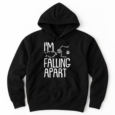 Funny Halloween Skeleton I'm Falling Apart Hoodie