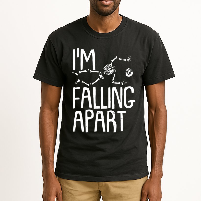 Funny Halloween Skeleton I'm Falling Apart Tall T-Shirt