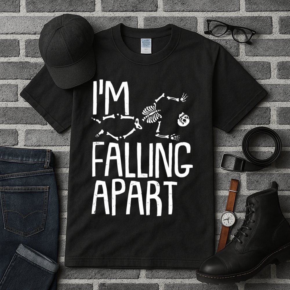 Funny Halloween Skeleton I'm Falling Apart Tall T-Shirt