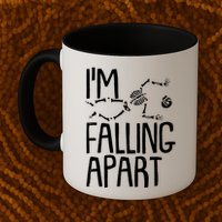 Funny Halloween Skeleton I'm Falling Apart Mug