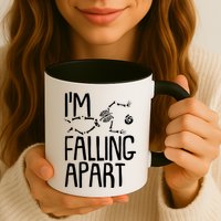 Funny Halloween Skeleton I'm Falling Apart Mug