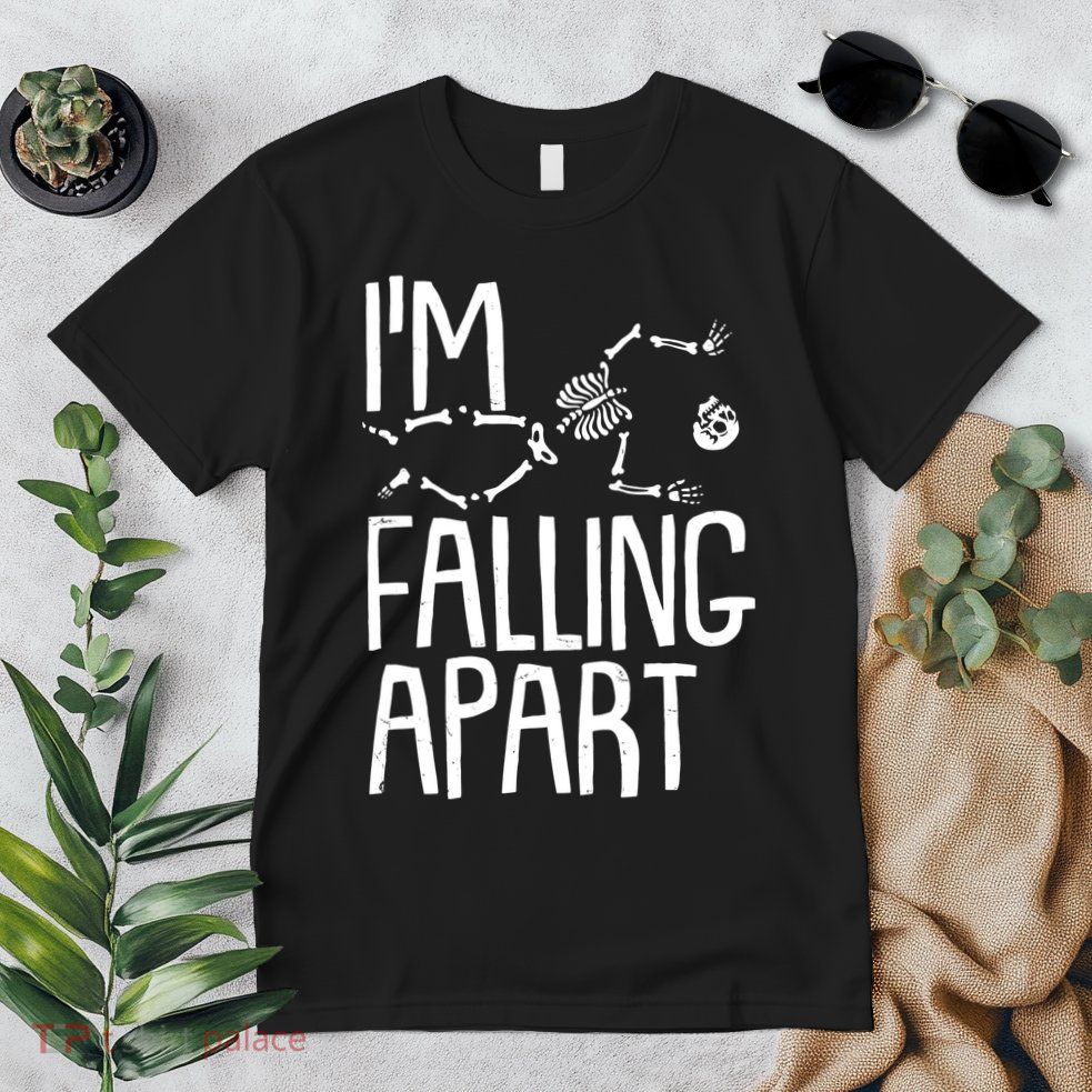 Funny Halloween Skeleton I'm Falling Apart Premium T-Shirt