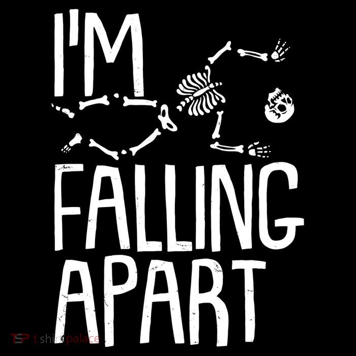 Funny Halloween Skeleton I'm Falling Apart Premium T-Shirt