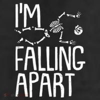Funny Halloween Skeleton I'm Falling Apart 25L Jumbo Tote