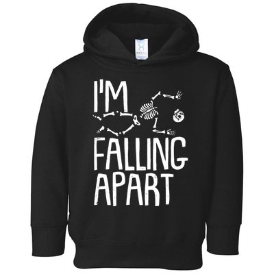 Funny Halloween Skeleton I'm Falling Apart Toddler Hoodie