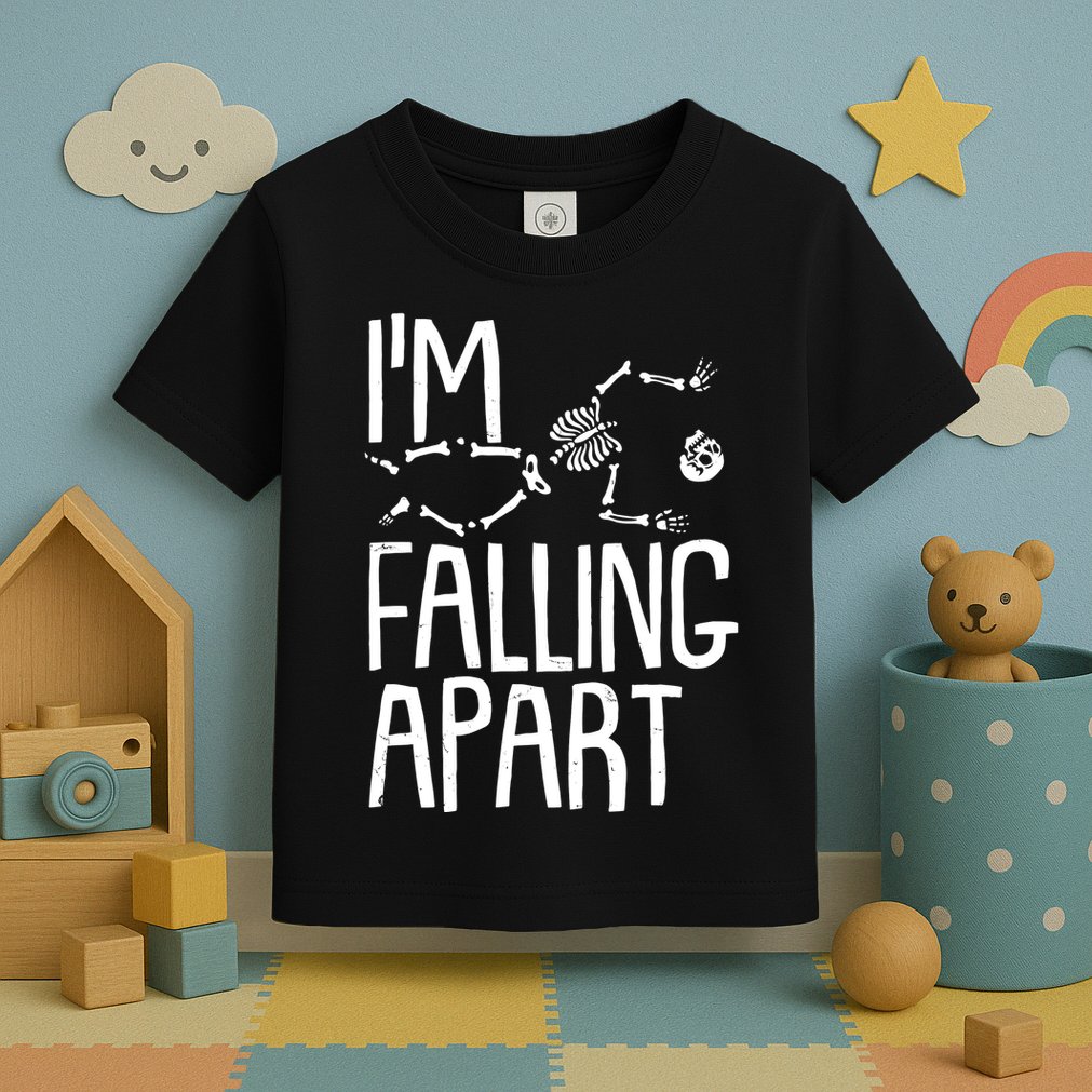 Funny Halloween Skeleton I'm Falling Apart Toddler T-Shirt