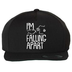 Funny Halloween Skeleton I'm Falling Apart Wool Snapback Cap