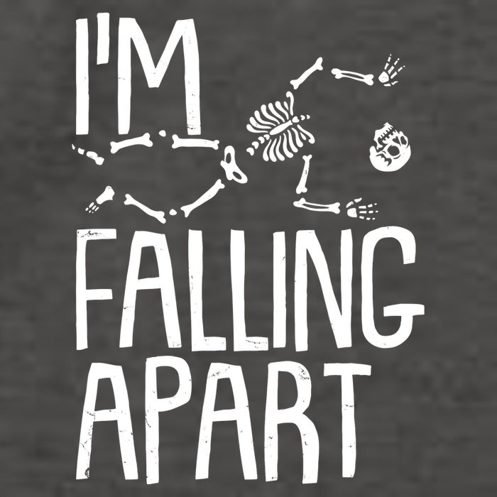 Funny Halloween Skeleton I'm Falling Apart Vector Backpack