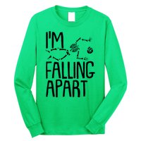 Funny Halloween Skeleton I'm Falling Apart Long Sleeve Shirt
