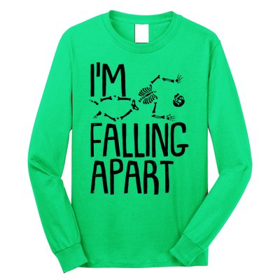 Funny Halloween Skeleton I'm Falling Apart Long Sleeve Shirt