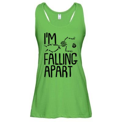 Funny Halloween Skeleton I'm Falling Apart Ladies Essential Flowy Tank