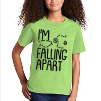 Funny Halloween Skeleton I'm Falling Apart Kids T-Shirt