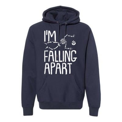 Funny Halloween Skeleton I'm Falling Apart Premium Hoodie