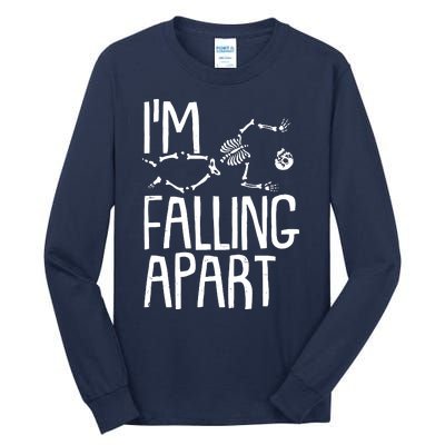 Funny Halloween Skeleton I'm Falling Apart Tall Long Sleeve T-Shirt