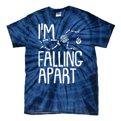 Funny Halloween Skeleton I'm Falling Apart Tie-Dye T-Shirt