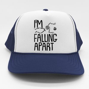 Funny Halloween Skeleton I'm Falling Apart Trucker Hat