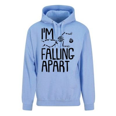 Funny Halloween Skeleton I'm Falling Apart Unisex Surf Hoodie