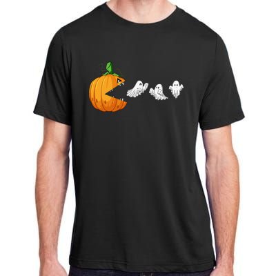 Funny Halloween Scary Pumpkin Ghosts Creepy Halloween Gamer Adult ChromaSoft Performance T-Shirt