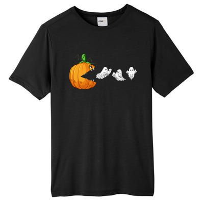 Funny Halloween Scary Pumpkin Ghosts Creepy Halloween Gamer Tall Fusion ChromaSoft Performance T-Shirt