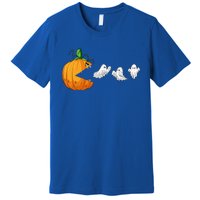 Funny Halloween Scary Pumpkin Ghosts Creepy Halloween Gamer Premium T-Shirt