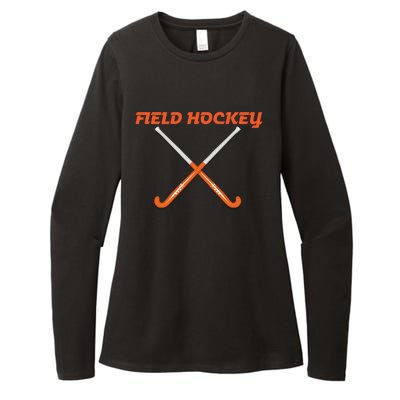 Field Hockey Stick Gift Womens CVC Long Sleeve Shirt