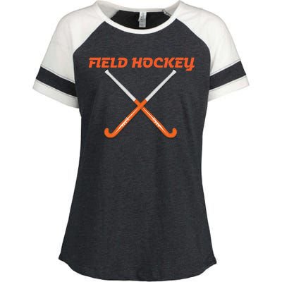 Field Hockey Stick Gift Enza Ladies Jersey Colorblock Tee