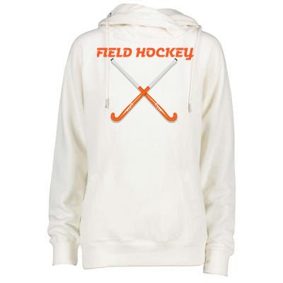 Field Hockey Stick Gift Womens Funnel Neck Pullover Hood