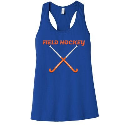 Field Hockey Stick Gift Women's Racerback Tank