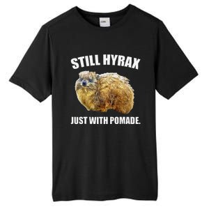 Funny Hyrax Still Hyrax Just With Pomade Oddly Specific Tall Fusion ChromaSoft Performance T-Shirt