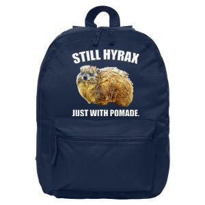 Funny Hyrax Still Hyrax Just With Pomade Oddly Specific 16 in Basic Backpack