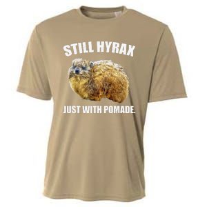 Funny Hyrax Still Hyrax Just With Pomade Oddly Specific Cooling Performance Crew T-Shirt