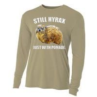 Funny Hyrax Still Hyrax Just With Pomade Oddly Specific Cooling Performance Long Sleeve Crew