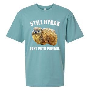 Funny Hyrax Still Hyrax Just With Pomade Oddly Specific Sueded Cloud Jersey T-Shirt