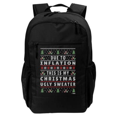 Festive Holiday Sweater with Hilarious Xmas Saying Daily Commute Backpack