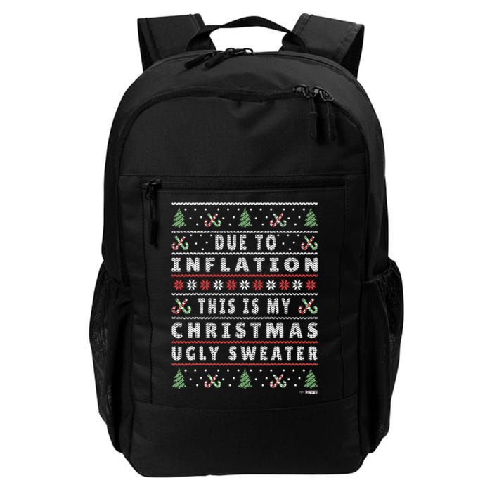 Festive Holiday Sweater with Hilarious Xmas Saying Daily Commute Backpack