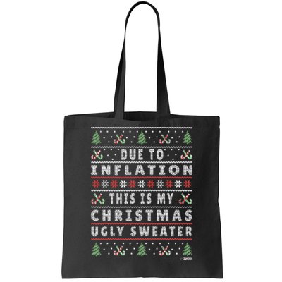 Festive Holiday Sweater with Hilarious Xmas Saying Tote Bag