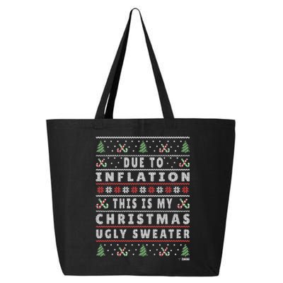 Festive Holiday Sweater with Hilarious Xmas Saying 25L Jumbo Tote