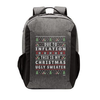 Festive Holiday Sweater with Hilarious Xmas Saying Vector Backpack