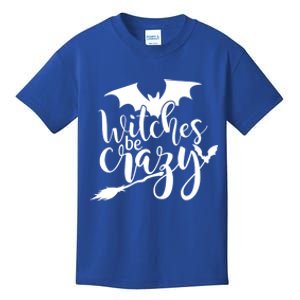 Funny Halloween Saying Witches Be Crazy Lazy Costume Funny Gift Cool Gift Kids T-Shirt